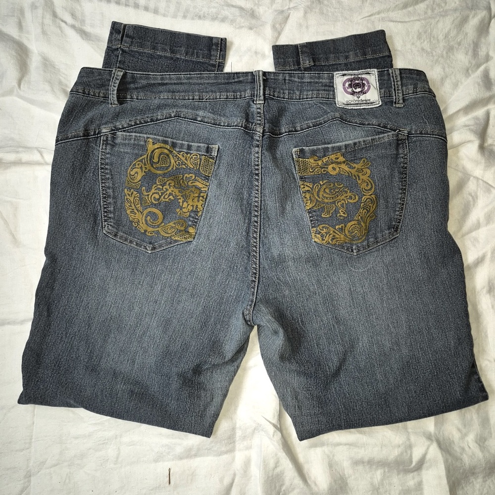 Ecko Red Denim Jeans Size 24 Used Good Condition HTF